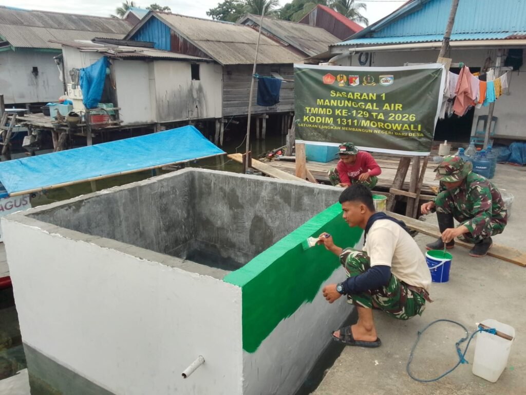Program Manunggal Air Bersih Desa Umbele Memasuki Tahap Pengecatan Program Manunggal Air Bersih Desa Umbele Memasuki Tahap Pengecatan