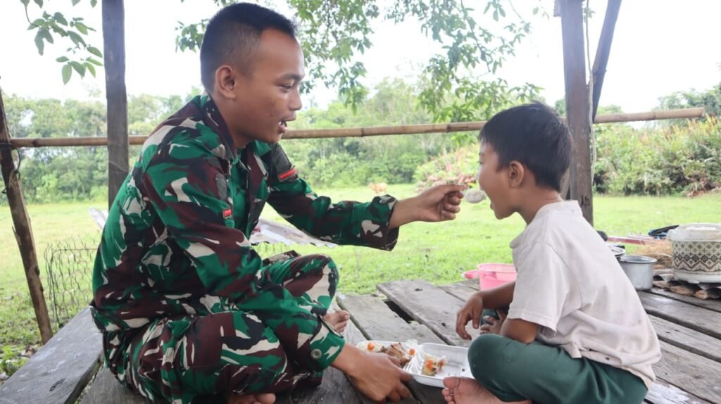 Prada Rizki dan Bocah Nunukan: Potret Cinta di Tengah TMMD 129