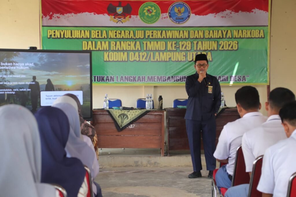 Program Non-Fisik TMMD ke-129: Penyuluhan untuk Masyarakat Desa Baru Raharja Program Non-Fisik TMMD ke-129: Penyuluhan untuk Masyarakat Desa Baru Raharja