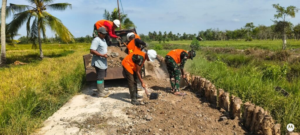 TMMD Reguler Ke-129 Bangun Infrastruktur Desa Demi Dorong Pertumbuhan Ekonomi Masyarakat