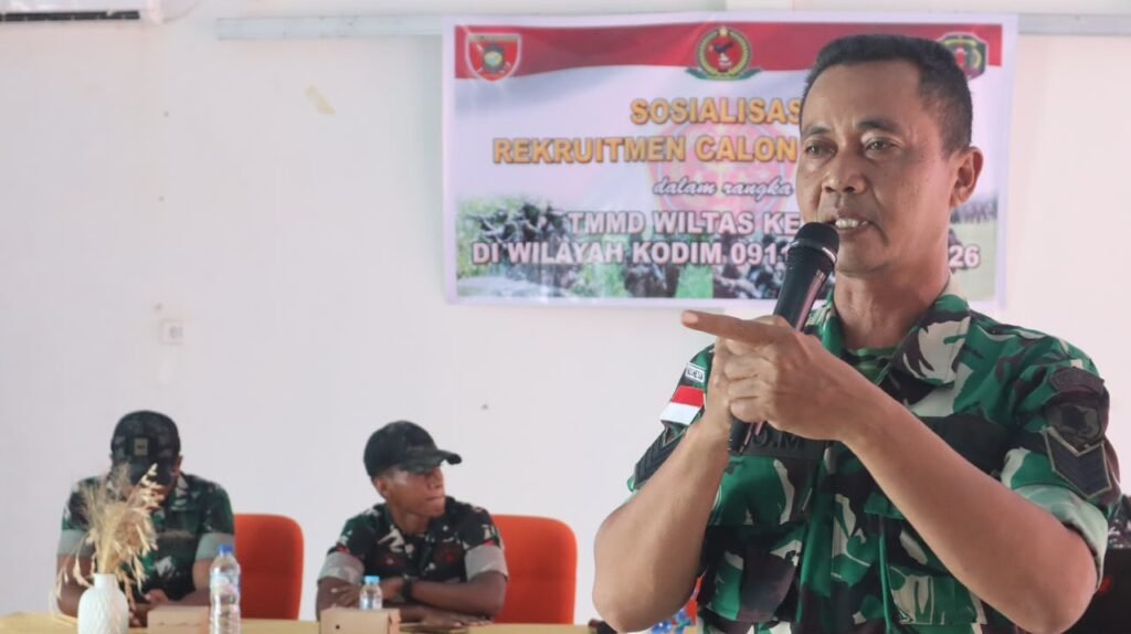 TMMD Ke-129 Bangun Semangat Nasionalisme Generasi Muda Perbatasan Lewat Edukasi Karier TNI AD