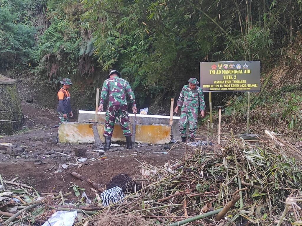 TNI Manunggal Air Hadirkan Harapan Baru Pemenuhan Air Bersih bagi Warga Desa Sekardadi