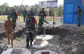 Tinjau Posko TMMD 129 Bojonegoro di Kesongo, Dansatgas Bakar Semangat Personel
