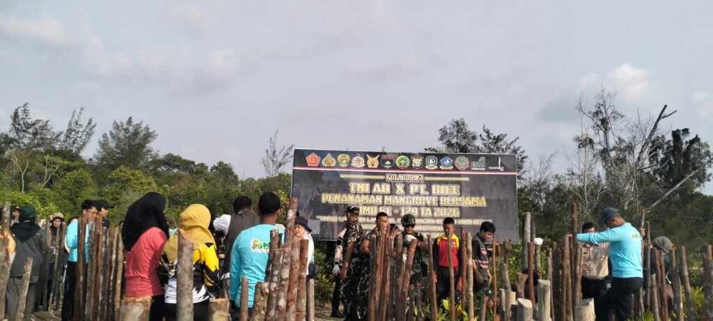 TMMD ke-129 Kodim 0315/Tanjungpinang Tanam Ribuan Mangrove, Jaga Pesisir Desa Busung dari Abrasi TMMD ke-129 Kodim 0315/Tanjungpinang Tanam Ribuan Mangrove, Jaga Pesisir Desa Busung dari Abrasi