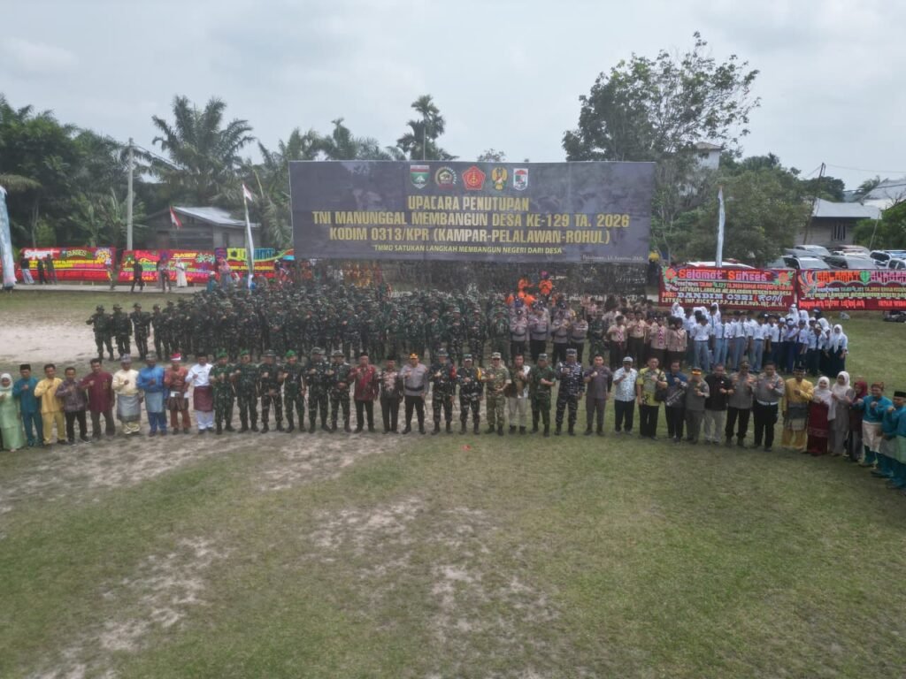 Tutup TMMD Ke-129 Kodim 0313/KPR, Kasdam XIX / TT  Berikan Apresiasi.