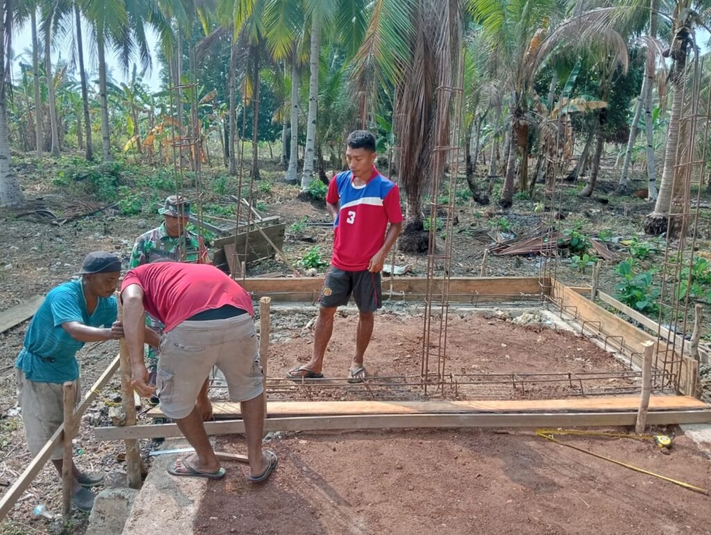 Warga Kacepi Sambut Baik Proses Pembangunan Bak Wudhu TMMD Ke-130