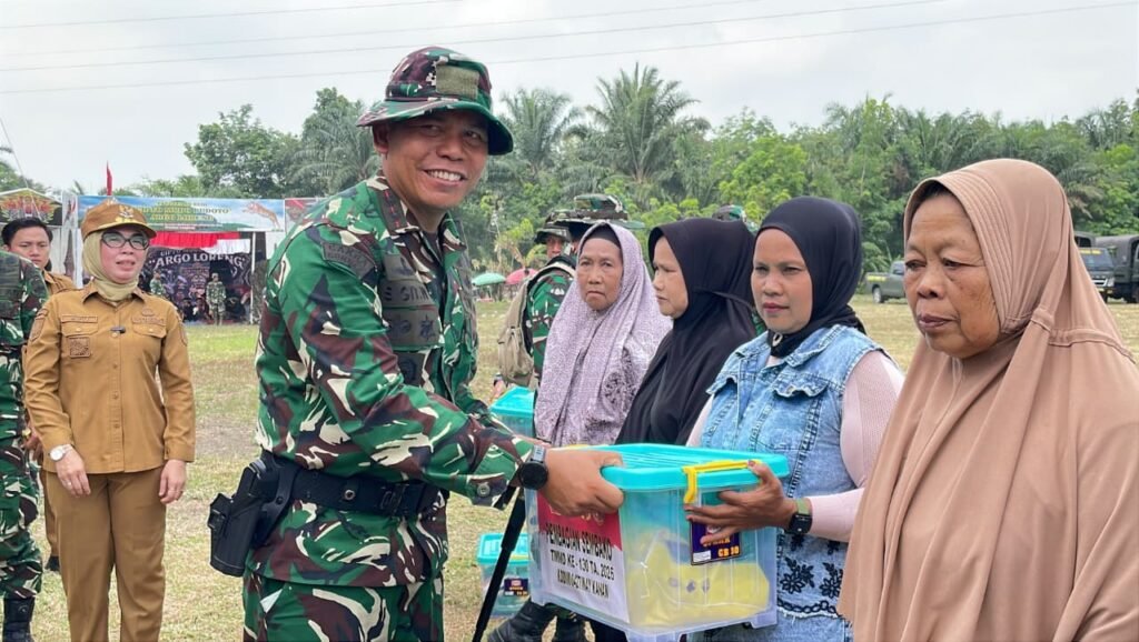 Kodim 0427/Way Kanan Laksanakan Bantuan Sosial di Blambangan Umpu