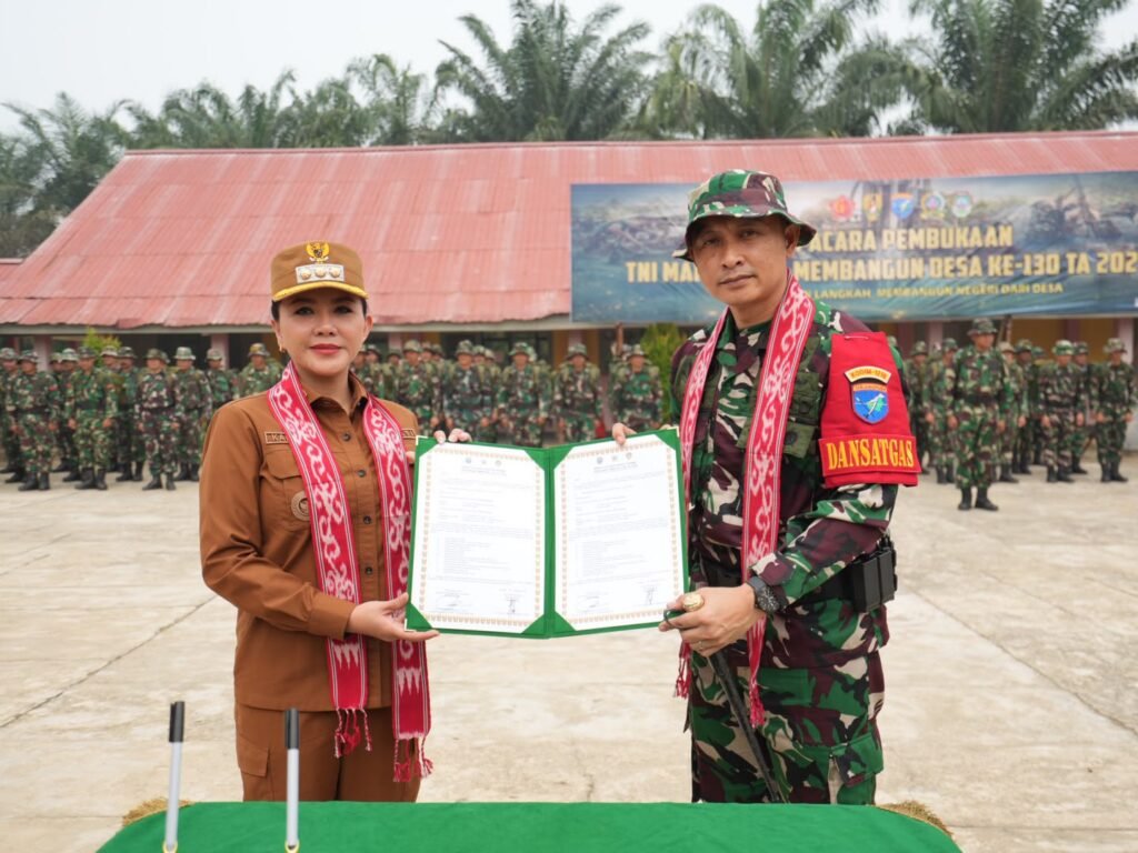 TNI Luncurkan TMMD ke-130 di Landak, 150 Personel Dukung Perubahan Desa Amboyo Selatan