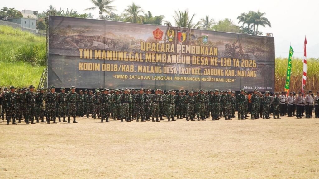 Seremonial TMMD ke-130: Sinergi TNI, Polri, dan Masyarakat di Malang