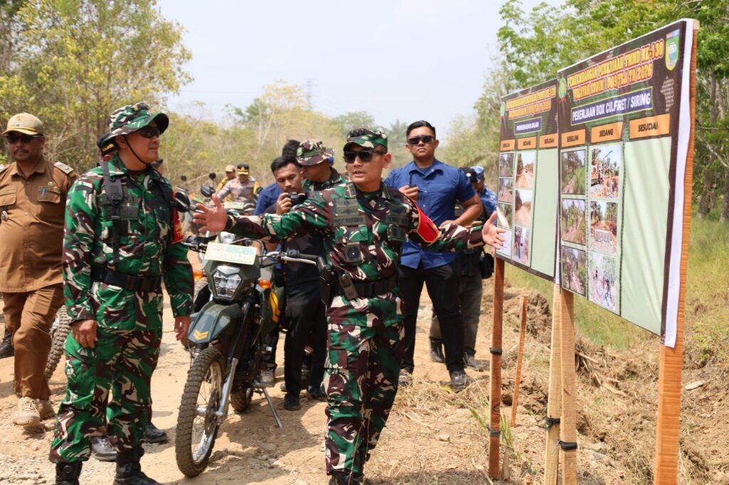 Dandim 1009 dan Bupati Teliti Proyek Infrastruktur TMMD di Desa Karang Rejo
